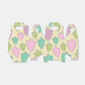 パステルコンテンポラリーオーク葉パターンの好意ボックス フェイバーボックス (折り畳みなし)