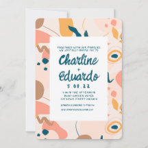 パステルコンテンポラリーモダンカラフルウェディング