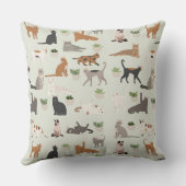 パステルコージーキャットラウンジハウスプラント クッション (裏面)