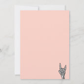 パステルコーラルバートツザボーン2nd誕生日パーティー 招待状 (裏面)