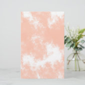 パステルコーラルピンク結婚の水彩文具 便箋 (スタンド正面)