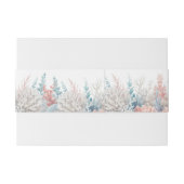 パステルコーラルリーフビーチ結婚式- 招待状ベリーバンド (裏面例)