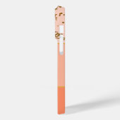 パステルコーラル金ゴールドグリッターモグラデーションノグラム名 Case-Mate iPhoneケース (裏面 / 左)