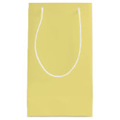 パステルコーン黄色の背景カスタマイズ準備 スモールペーパーバッグ (正面)