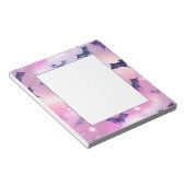 パステルゴシックこうもりパターン ノートパッド (アングル)