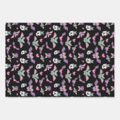 パステルゴシックこうもりラバーハロウィーン ラッピングペーパーシート (正面2)