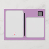 パステルゴシックのウェディング発表ポストカード 案内ポストカード (裏面)