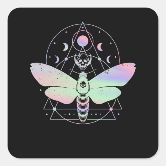 パステルゴシックキュートモススピリチュアルムーン スクエアシール (正面)