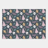 パステルゴシッククリスマス ラッピングペーパーシート (正面3)