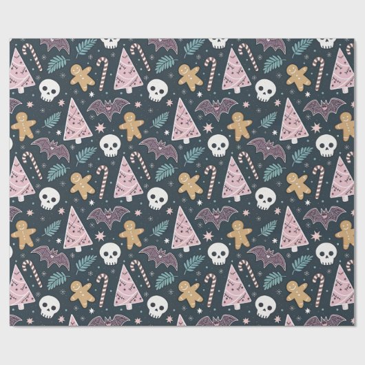 パステルゴシッククリスマス ラッピングペーパー (フラット)