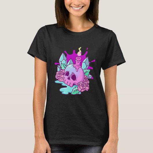 パステルゴシッククリーシースカル Tシャツ (正面)