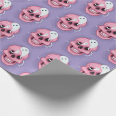 パステルゴシックスカルスプーキーカット ラッピングペーパー (角)