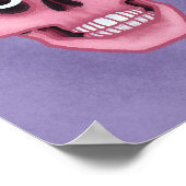 パステルゴシックスカル不気味かわいい ポスター (角)