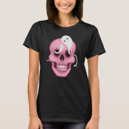 パステルゴシックスカル不気味かわいい Tシャツ