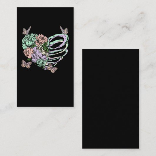 パステルゴシックスケルトンハートオタクベイパウエーブアステト 名刺 (正面/裏面)