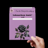 パステルゴシックスタイルのウェディングステーショナリー ウィッチー セーブザデート