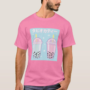 パステルゴシックバブルティー日本のボバティーかわいいPa Tシャツ