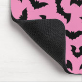 パステルゴシックピンクこうもりパターンゲーマー女 マウスパッド (コーナー)