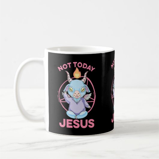 パステルゴシックベビーバプホメットNot Today Jesus Anime Nu コーヒーマグカップ (左)