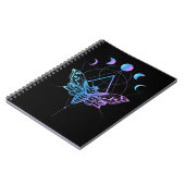 パステルゴシックムーンモスクレセントジオメトリ ノートブック (左側)