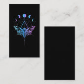 パステルゴシックムーンモスクレセントジオメトリ 名刺 (正面/裏面)