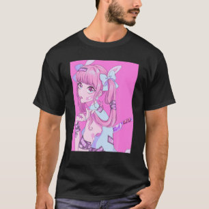 パステルゴシックヤミかわいいメンヘラピンクエステティックアニ Tシャツ