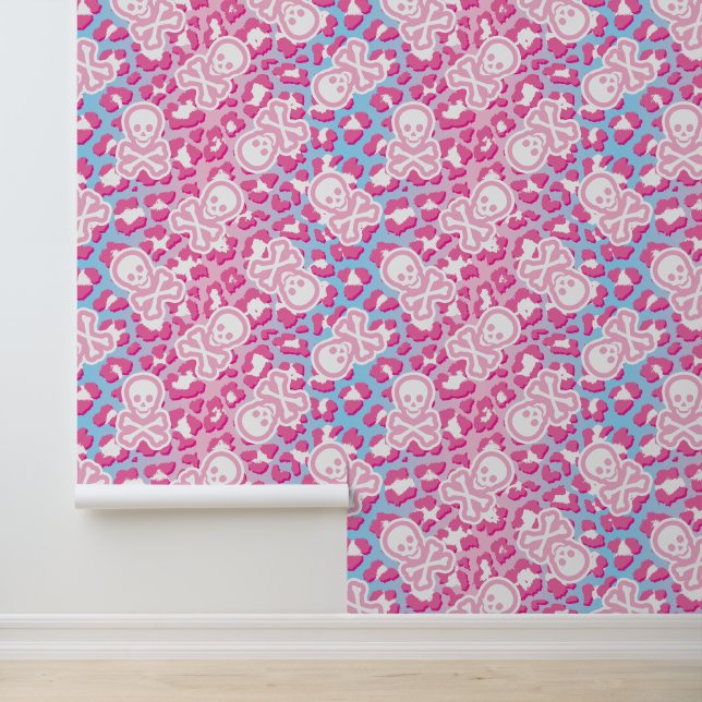 パステルゴシックレオパードグラデーションプリントパイレートジョリーロジャー 壁紙 (アプリケーション)