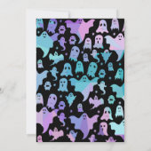 パステルゴシック幽霊ハロウィンバースデーパーティー 招待状 (裏面)