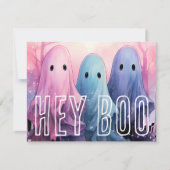 パステルゴシック幽霊ハローウィンパーティ 招待状 (正面)