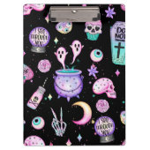 パステルゴシック模様ダーク クリップボード (正面)