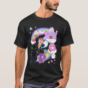 パステルゴシック ヤミ可愛い 不気味なキャンディワールド メンヘラ Tシャツ