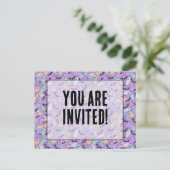 パステルゴスティーズパーティー招待状 インビテーションポストカード (スタンド正面)