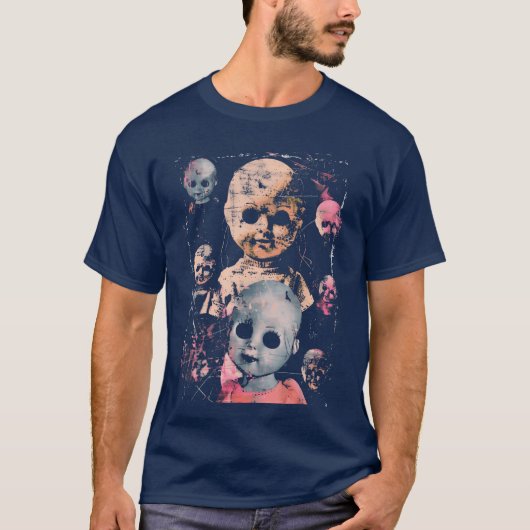 パステルゴス可愛くておぞましい人形 Hauntedoy ホラー オルタナティブ Tシャツ (正面)