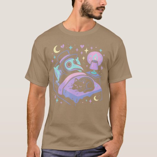 パステルゴス寝るペスト医師シャツスリープファミ Tシャツ (正面)