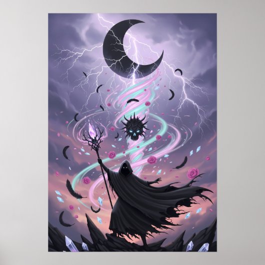 パステルゴス暗黒魔法使いクリスタルスタッフ ポスター (正面)