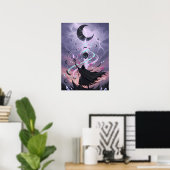 パステルゴス暗黒魔法使いクリスタルスタッフ ポスター (ホームオフィス)