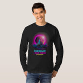 パステルゴス ヴェイパーウェーブ 2024年皆既日食 ミス Tシャツ (正面フル)