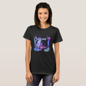 パステルゴス+猫+Tシャツ+不気味なエイリアン+月 Tシャツ (正面フル)