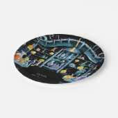 パステルサイエンス実験科学者誕生日 ペーパープレート (アングル)