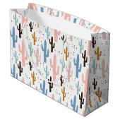 パステルサグアーロサボスパターン ラージペーパーバッグ (裏面アングル)