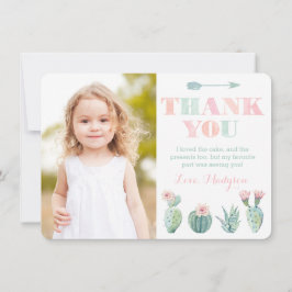 パステルサボスサンキューカードfrom Girl サンキューカード