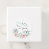 パステルサボス結婚フラワーズサンキュー フェイバータグ (インサイチュ)