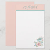 パステルサボタル 便箋 (正面/裏面)