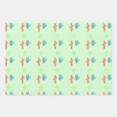 パステルサボラッピング紙 ラッピングペーパーシート (正面2)