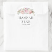 パステルサマーバラ結婚式の引き出物 ラウンドシール (バッグ)