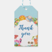 パステルサマーバースデーパーティー ギフトタグ (正面)