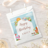 パステルサマーバースデーパーティー フェイバーバッグ (クリップ留めされた状態)