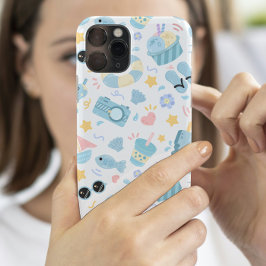 パステルサマービーチ柄 iPhone 16ケース
