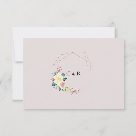パステルサマーフローラ結婚披露宴 招待状 (裏面)