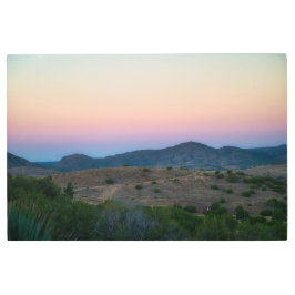 パステルサンセットインアルパイン メタルプリント